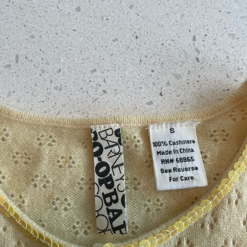 Yellow Barney's Short Sleeve Cardigan - Picture 6 of 8